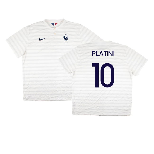 France 2014-15 Away Shirt ((Very Good) XXL) (Platini 10)-SoccerKits Hub | Buy Soccer Jerseys Online